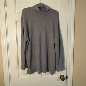 Abercrombie & Fitch Mens Oversized Soft Sweater Knit Mock Neck Tan Size Large